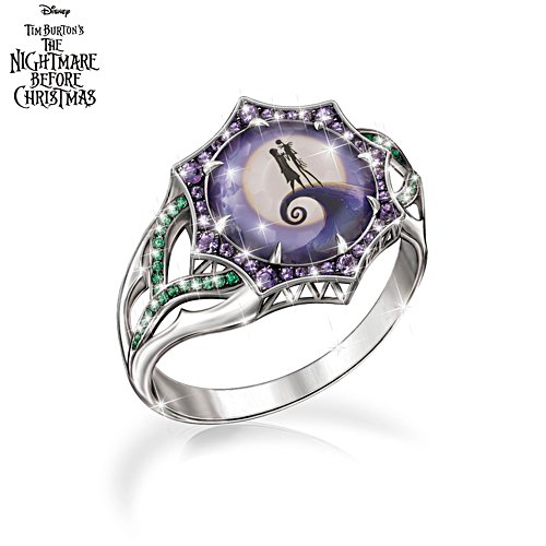 Disney Tim Burton’s The Nightmare Before Christmas ‘Magic At Midnight’ Ladies’ Ring