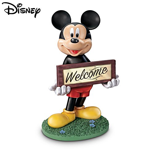 Disney Mickey Mouse Solar-Lit Outdoor Welcome Sign