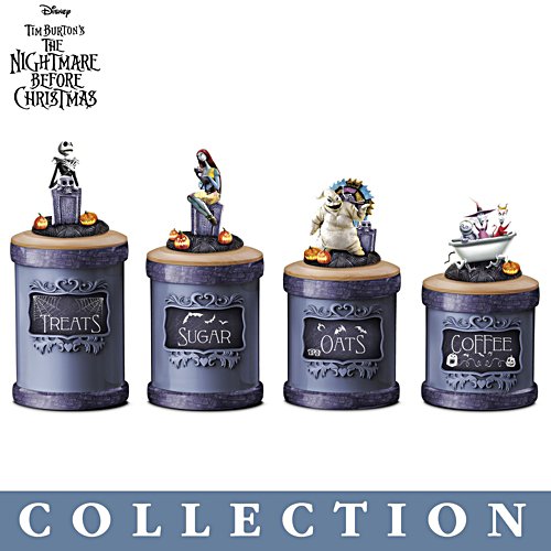 Disney Tim Burton's The Nightmare Before Christmas Kitchen Canister Collection