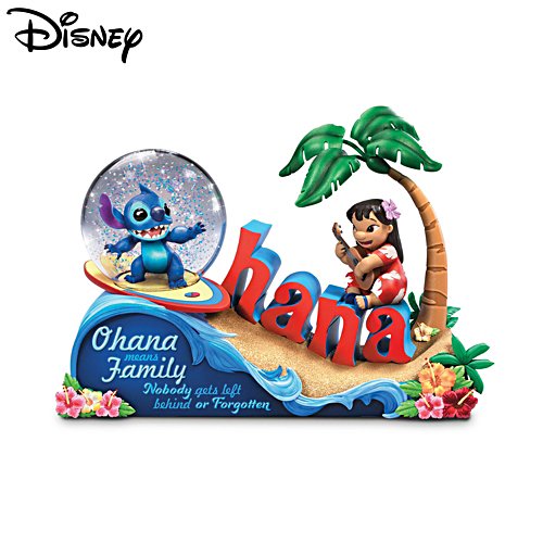 Disney Lilo & Stitch 'Ohana Means Family' Glitter Globe