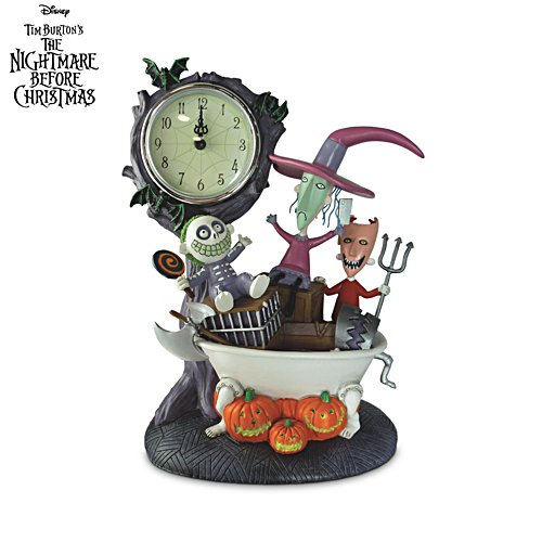 Disney Tim Burton’s The Nightmare Before Christmas 'Trio Of Terror' Collector Clock