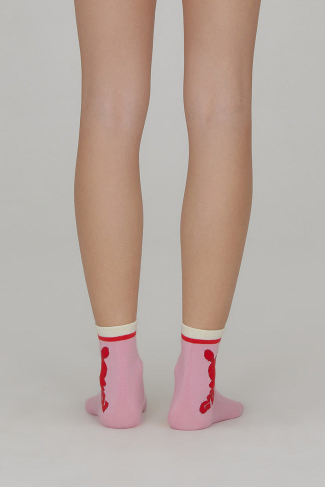 Pink Lobster Socks