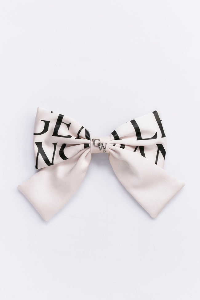 White Lie Ribbon Clip