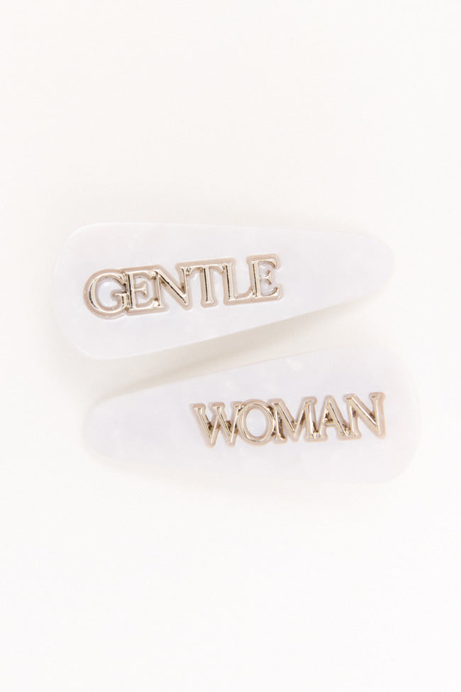 REVERIE HAIR CLIP : White