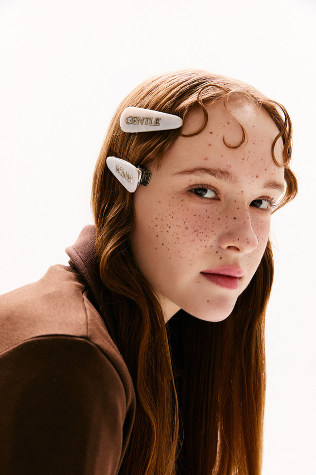REVERIE HAIR CLIP : White