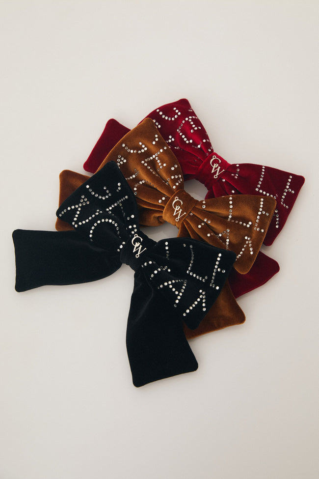 Velvet Ribbon Hair Clip : Black