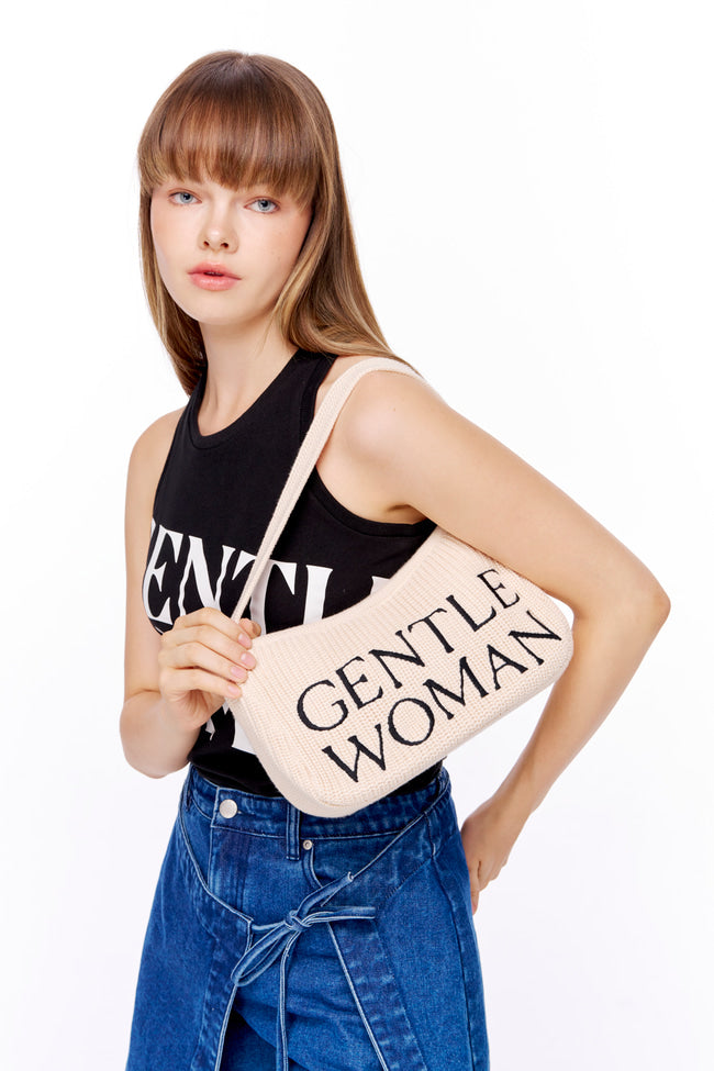 GW Preppy Knit Shoulder Bag