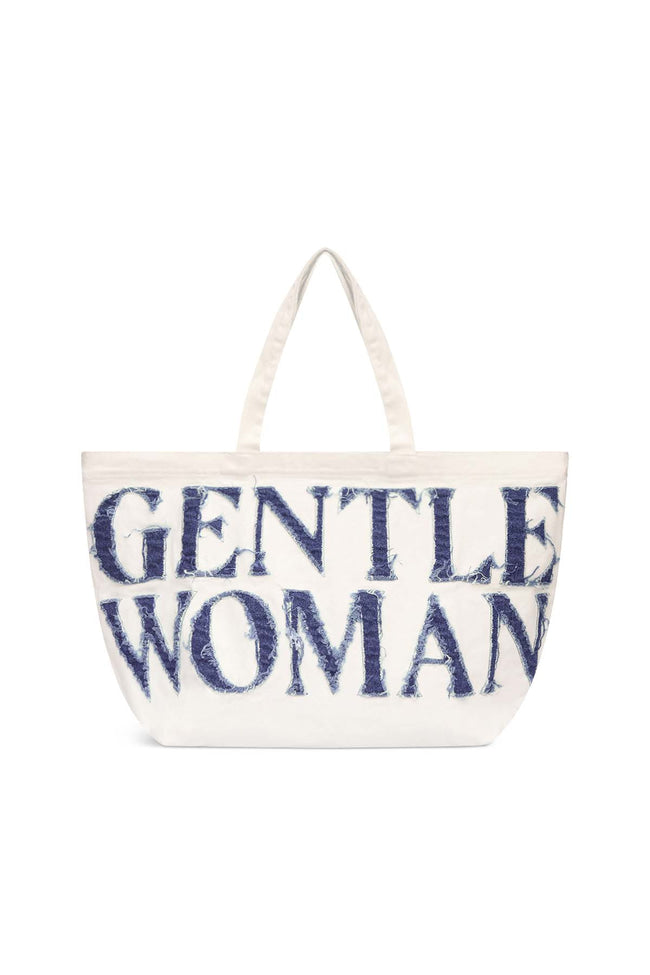 GW Denim Tote Bag : White