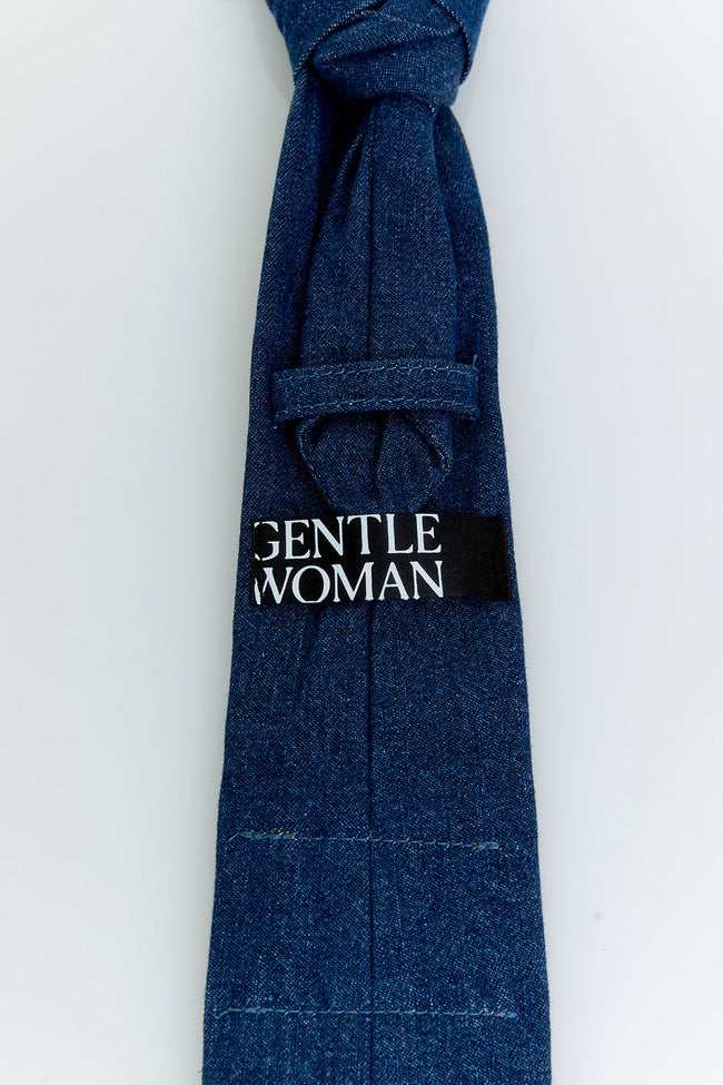 Indigo Hide Denim Tie