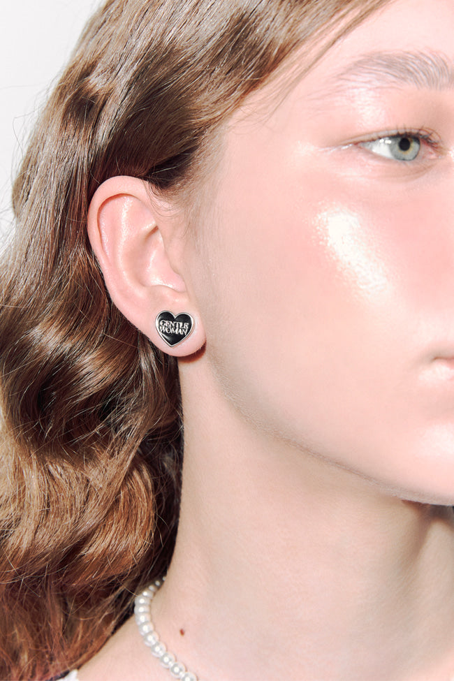 I HEART YOU EARRINGS : BLACK