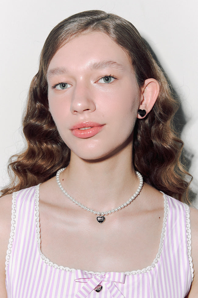 I HEART YOU PEARL NECKLACE