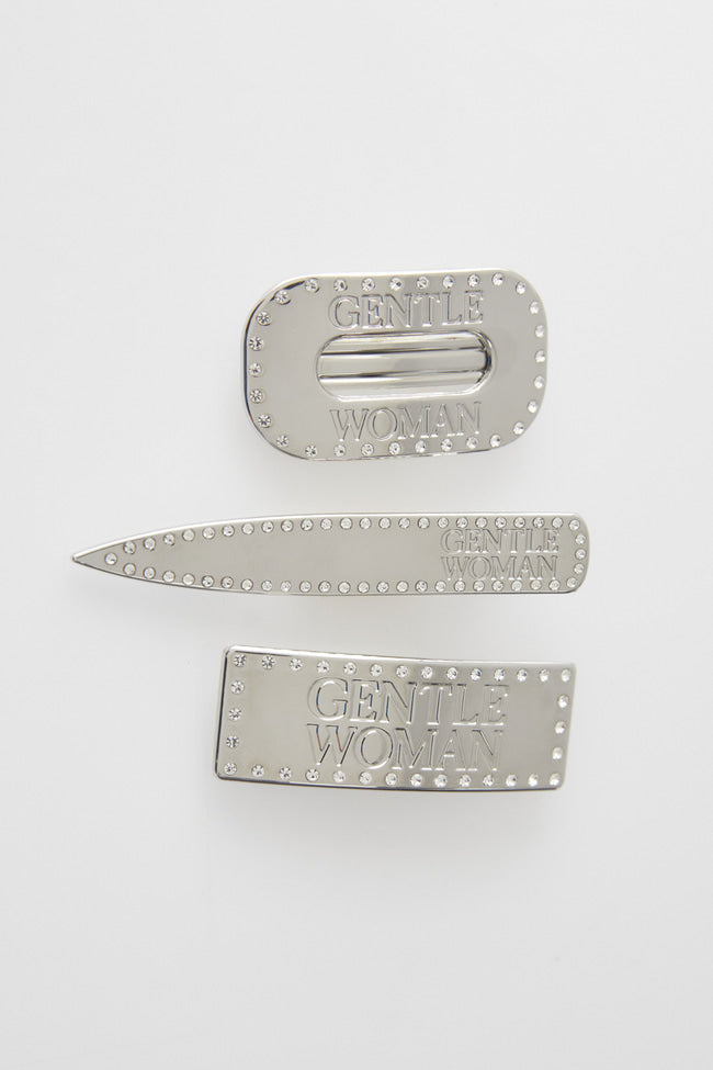 Silver Bloom Hair Clip Set