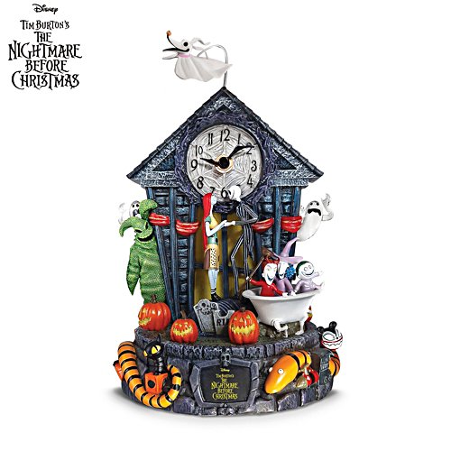 Disney Tim Burton's The Nightmare Before Christmas Centrepiece 30th Anniversary Clock