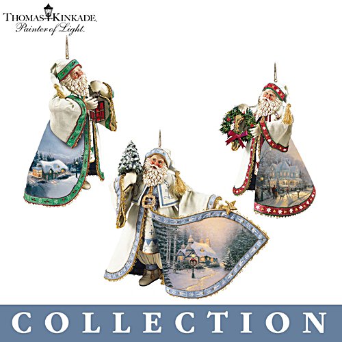 Thomas Kinkade Heirloom Santa Ornament Collection