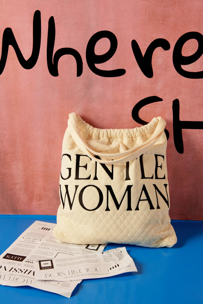 GENTLEWOMAN Oh boy! Tote : Cream