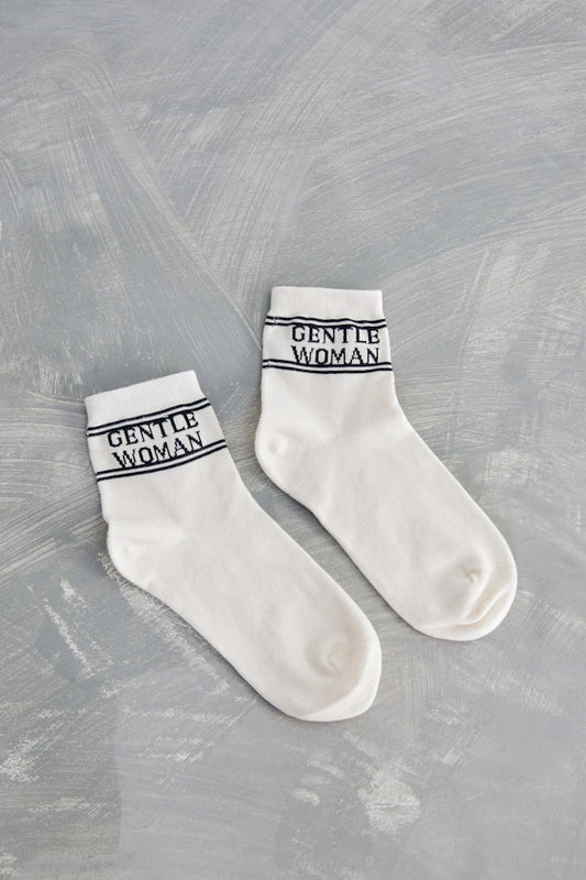 GENTLEWOMAN Crew Socks : Cream