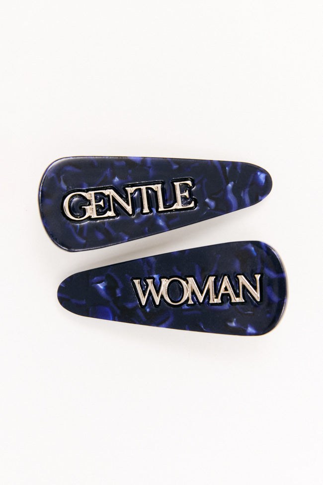 REVERIE HAIR CLIP : Navy