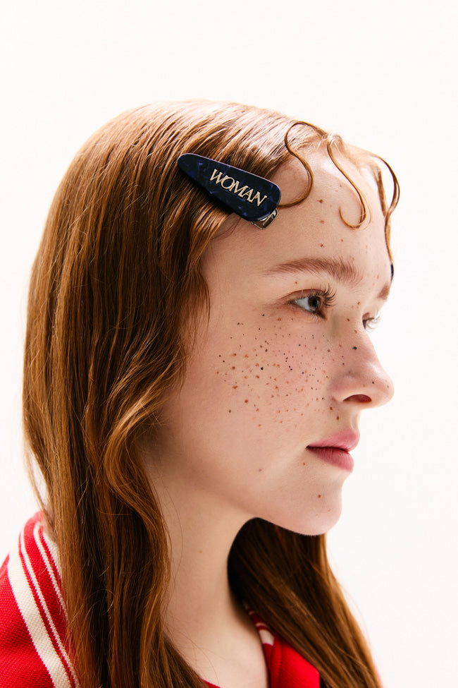 REVERIE HAIR CLIP : Navy