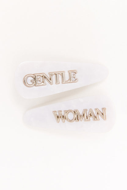 REVERIE HAIR CLIP : White