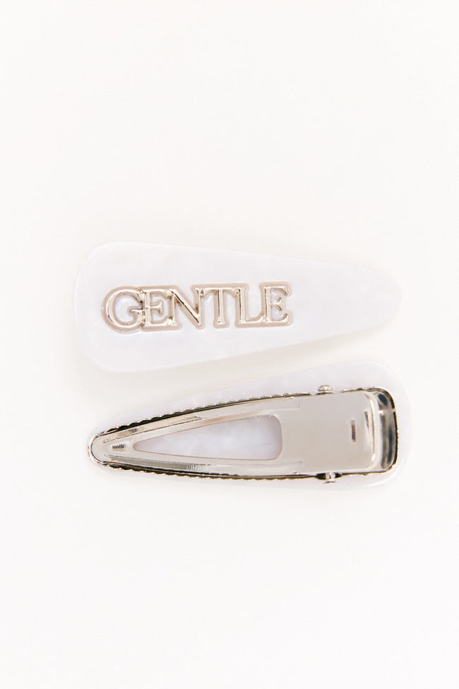 REVERIE HAIR CLIP : White