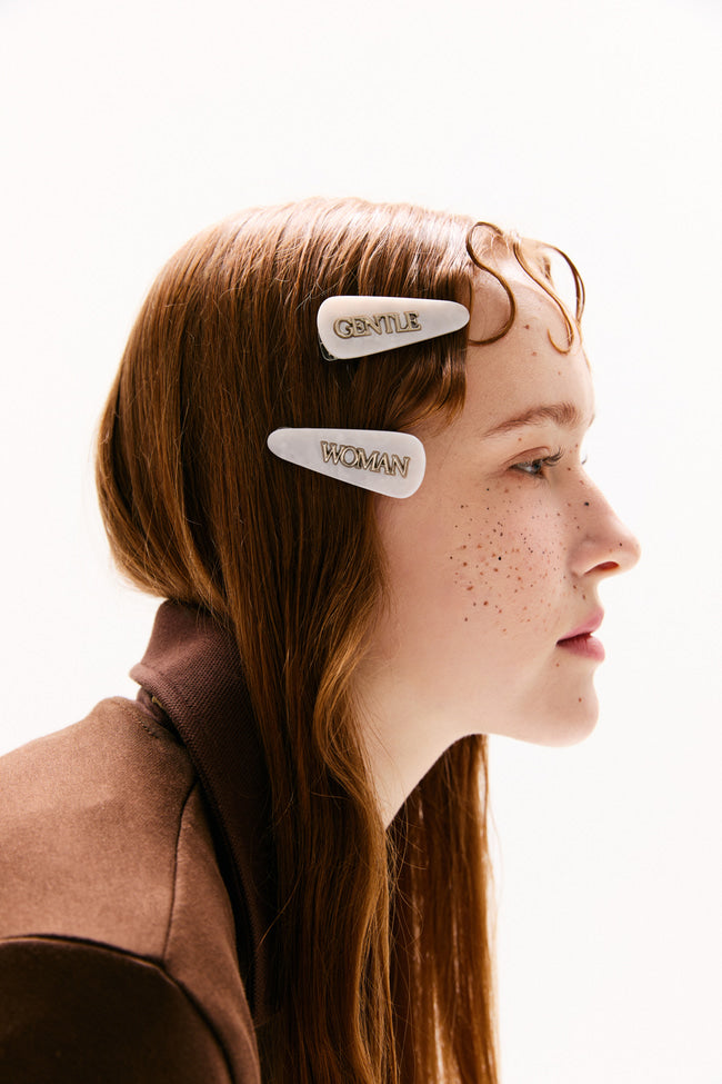 REVERIE HAIR CLIP : White