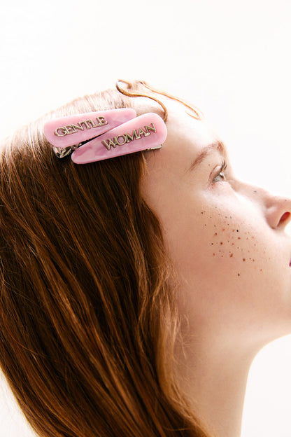 REVERIE HAIR CLIP : Pink