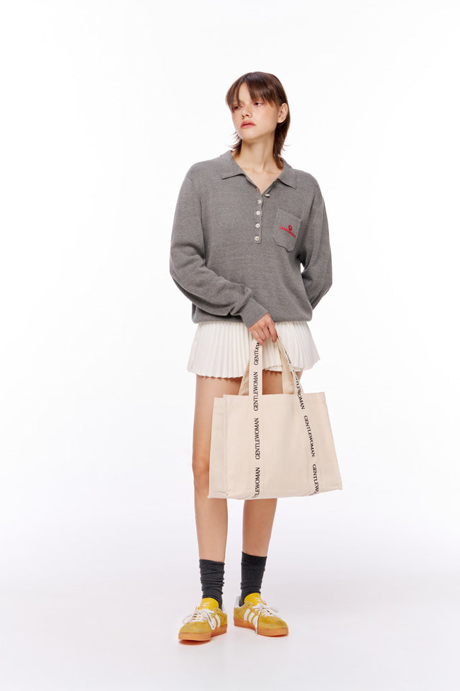 Logo Strap Shopping Tote
