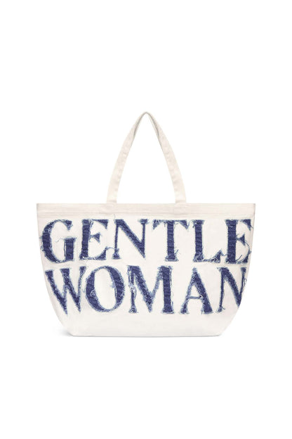 GW Denim Tote Bag : White