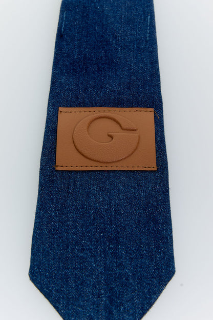 Indigo Hide Denim Tie