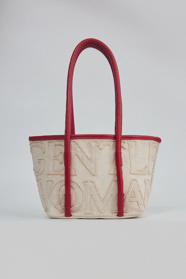 【Gentlewoman】Mid-Mod Timeless バッグ ブラウン Man BEIGE T Timeless Shoulder Bag in Leather Medium