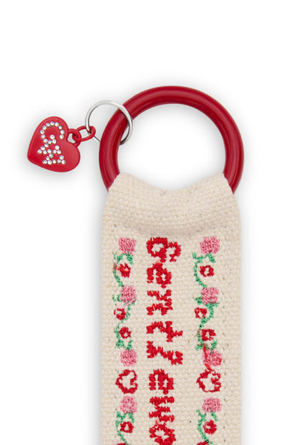Sunlit Scarlet Keychain